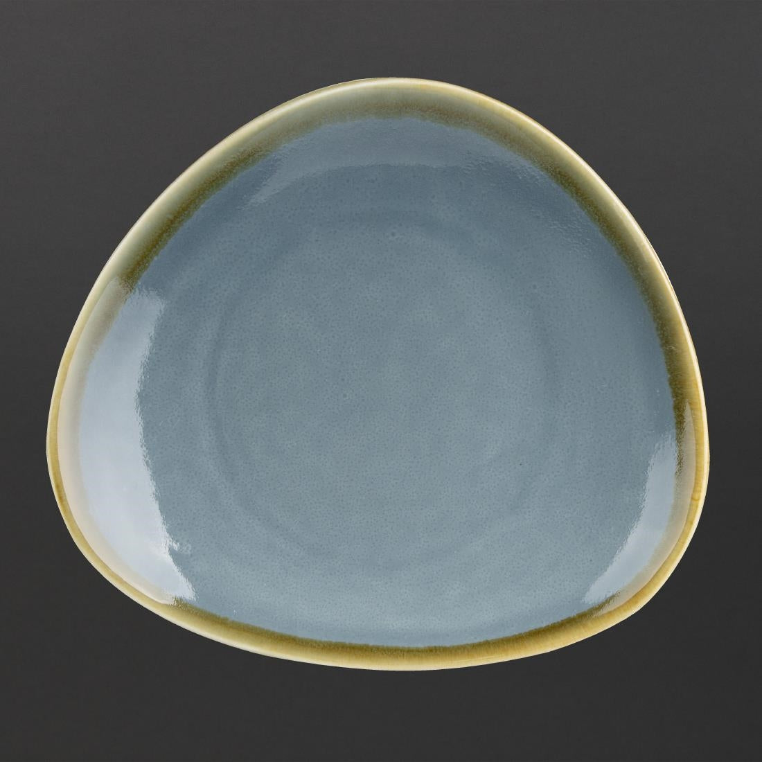 Olympia Kiln Triangular Plates Ocean 280mm (4 Pack)