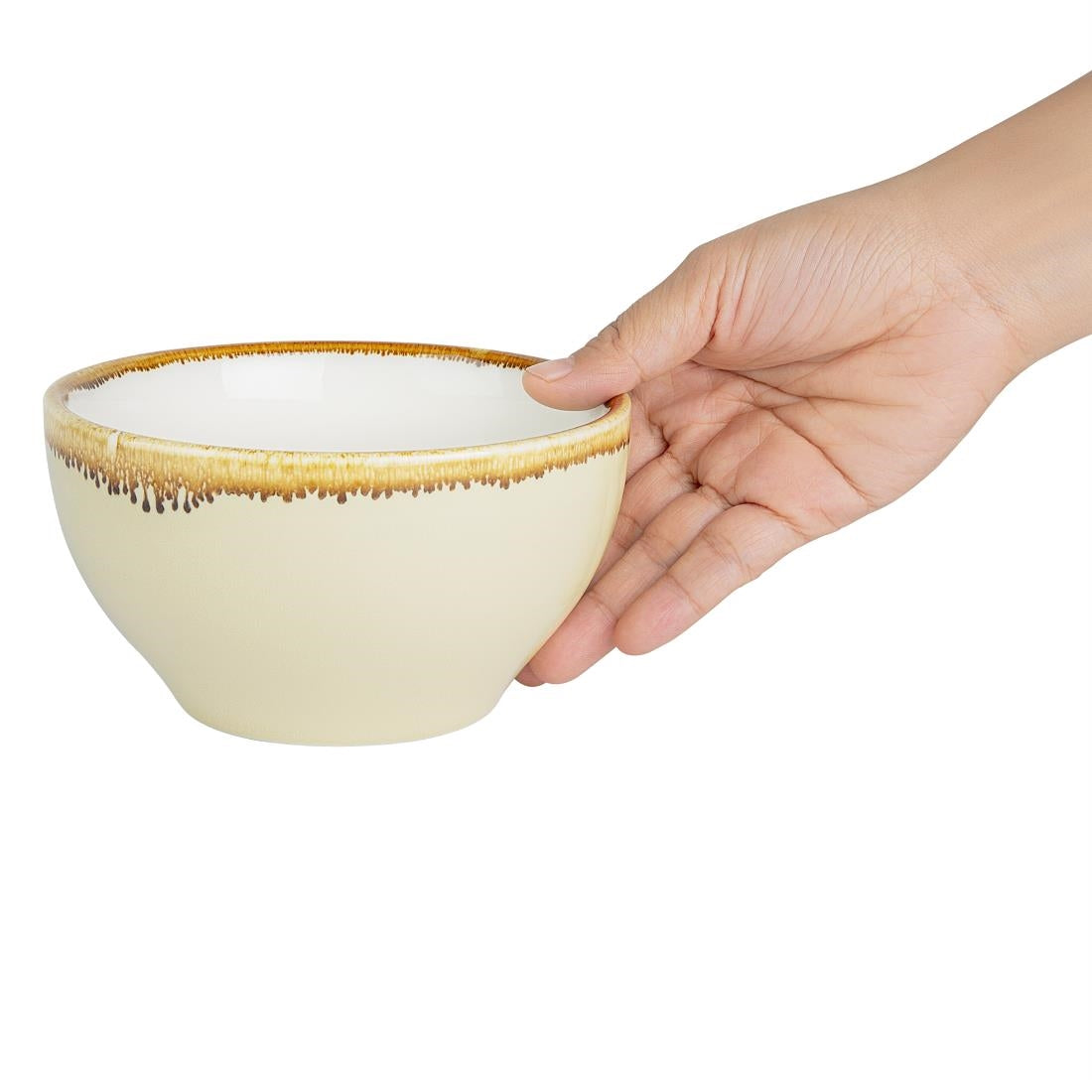 Olympia Kiln Round Bowls Sandstone 140mm (6 Pack)