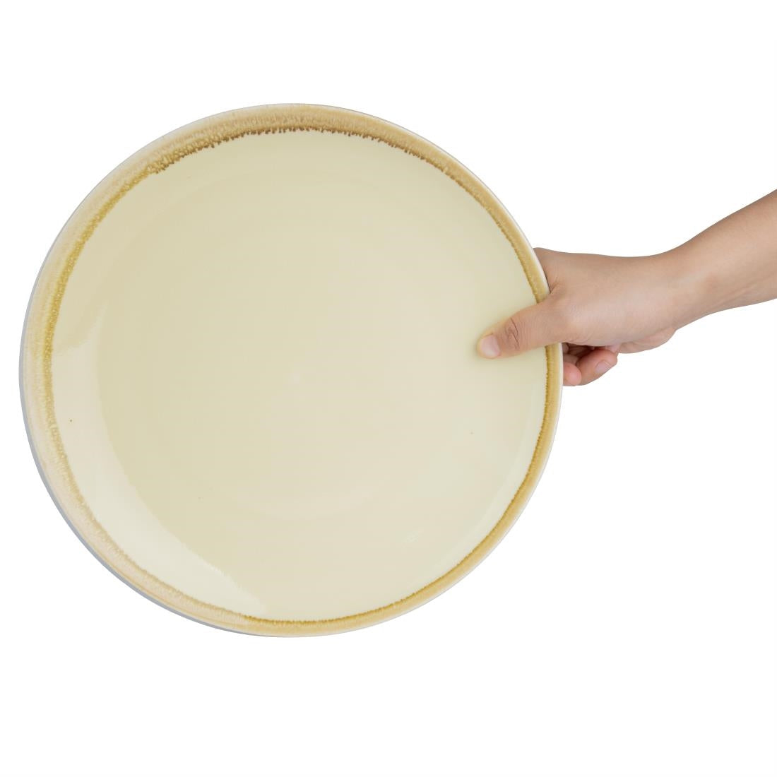 Olympia Kiln Round Plates Sandstone 280mm (4 Pack)