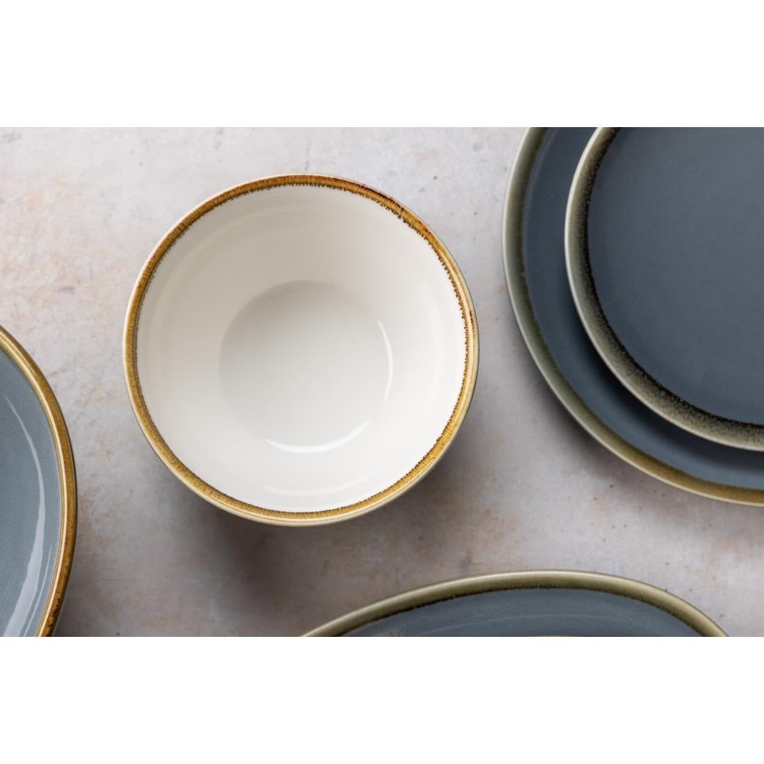 Olympia Kiln Round Bowls Ocean 140mm (6 Pack)