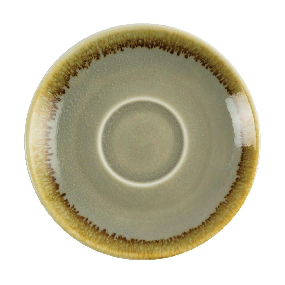Olympia Kiln Espresso Saucers Moss 115mm (6 Pack)