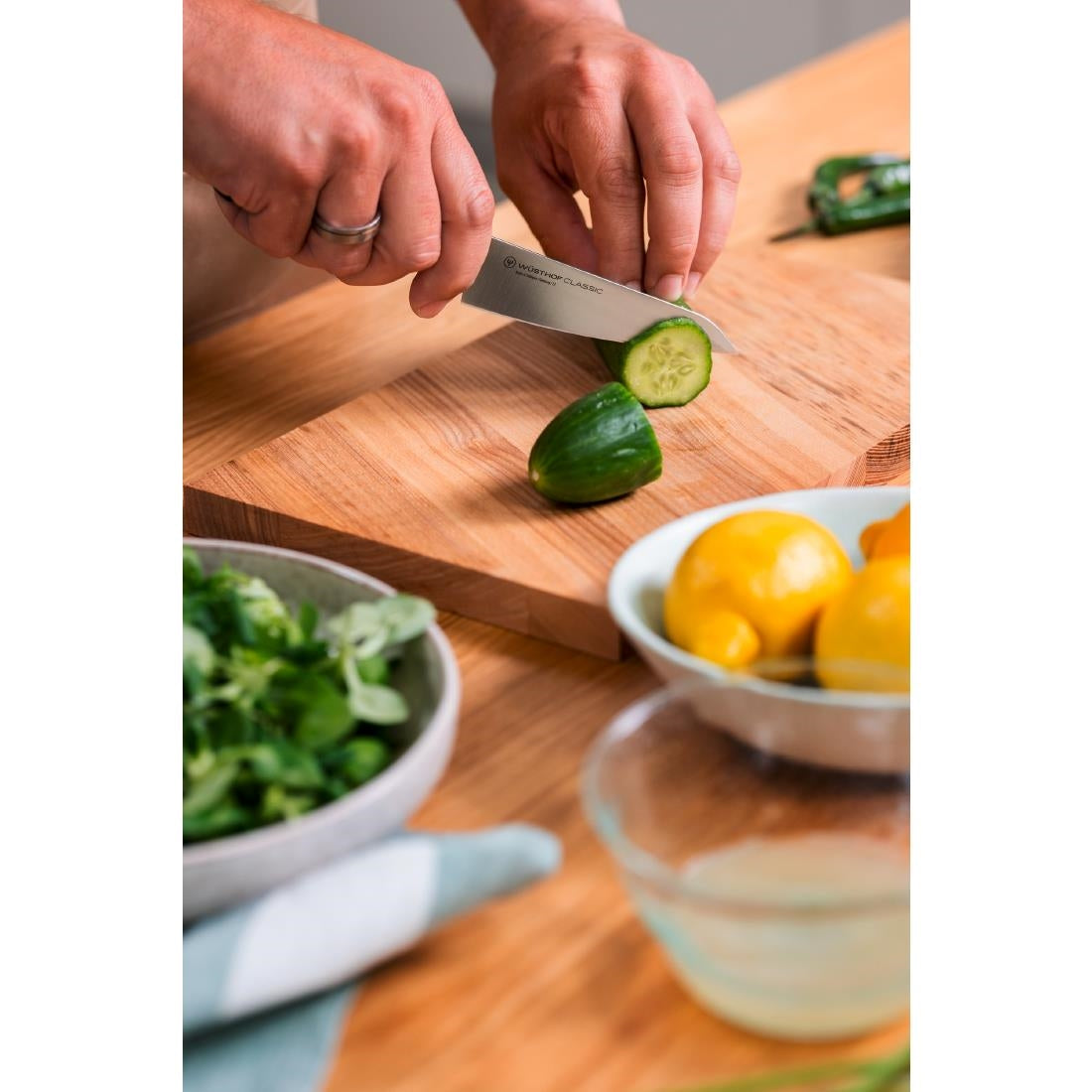 Wüsthof Classic Asian Utility Knife Black 12cm