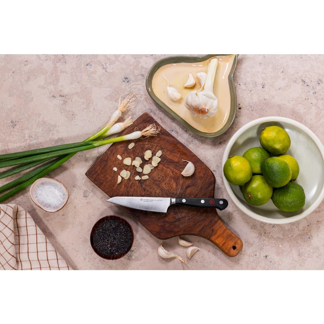 Wüsthof Classic Asian Utility Knife Black 12cm