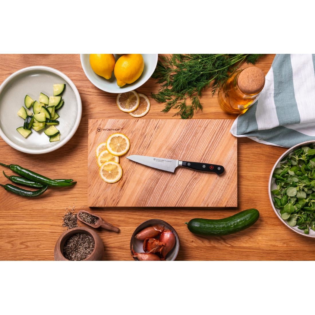 Wüsthof Classic Asian Utility Knife Black 12cm