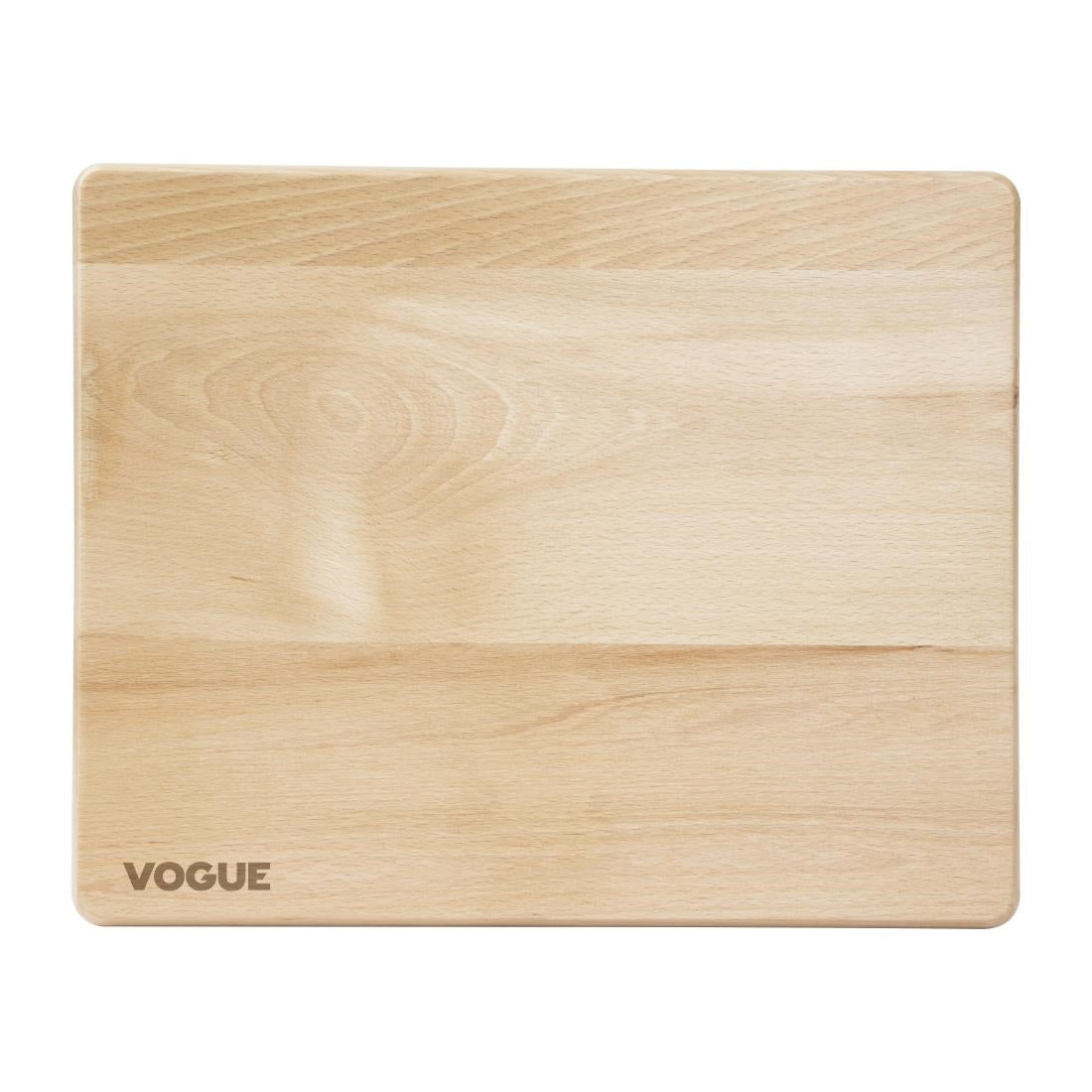 Vogue Beech Chopping Board Medium 380x305x30mm