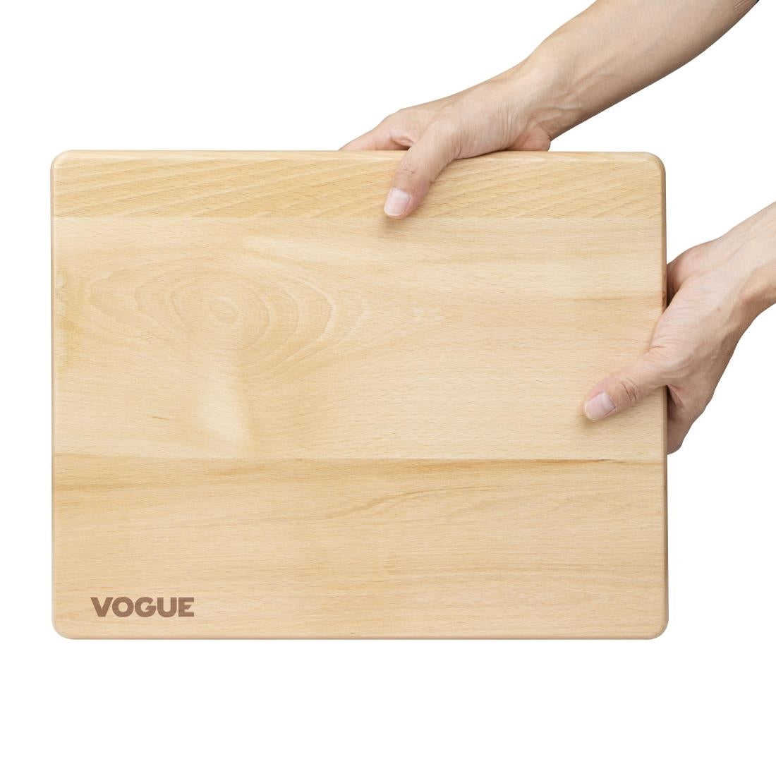 Vogue Beech Chopping Board Medium 380x305x30mm