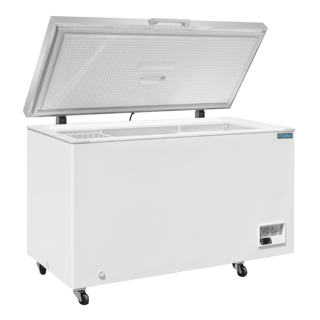 Polar G-Series Chest Freezer with Stainless Steel Lid 378Ltr