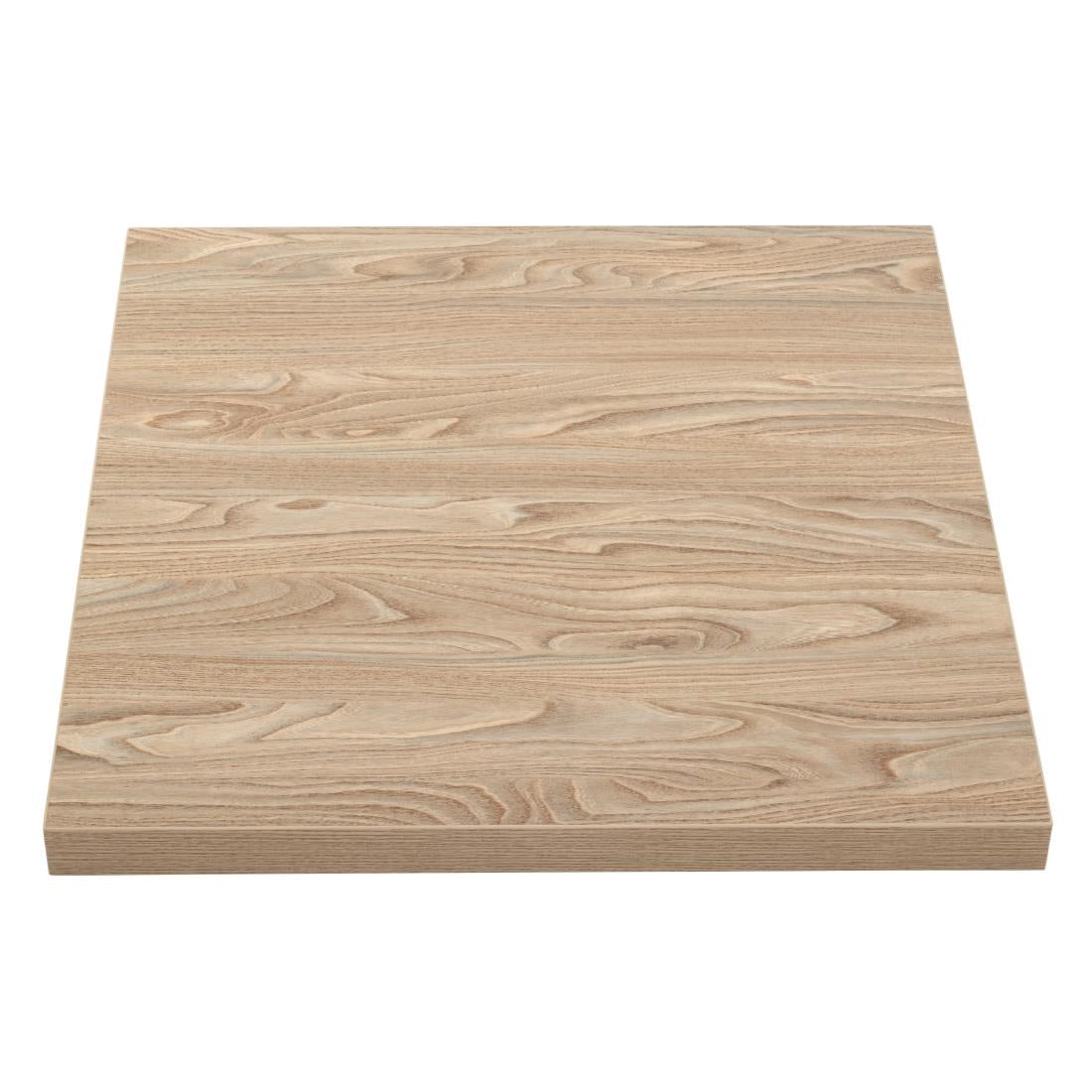 Bolero Pre-drilled Square Tabletop Antique Natural 600mm