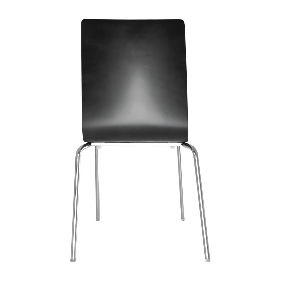 Bolero Black Square Back Side Chair (4 Pack)