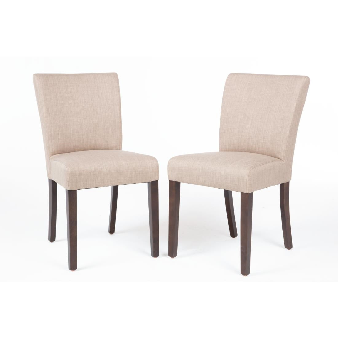 Bolero Contemporary Dining Chair Natural (2 Pack)