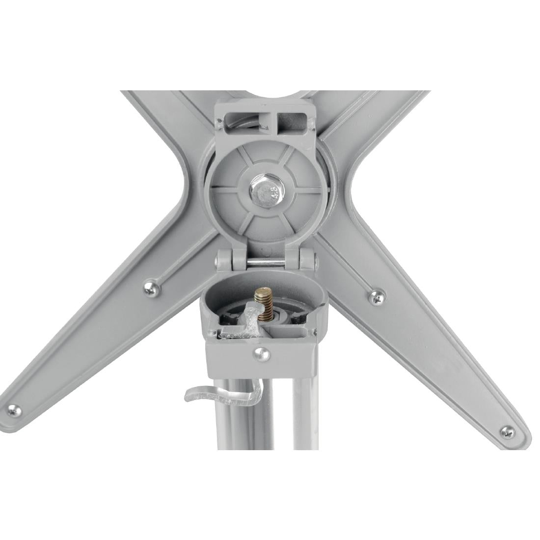 Bolero Round Flip Top Poseur Table Stainless Steel 600mm