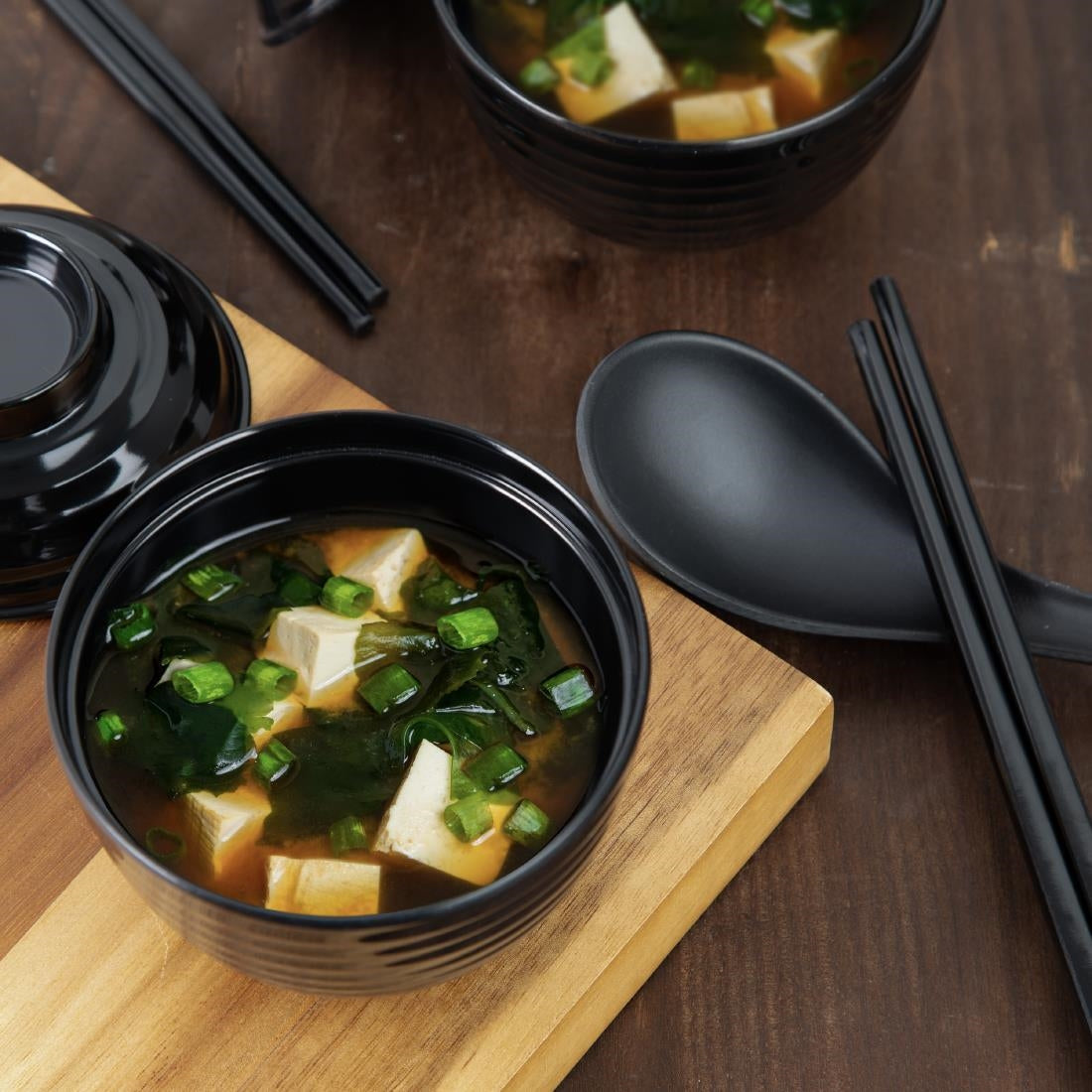 Olympia Kristallon Fusion Melamine Miso Bowls 240ml (6 Pack)