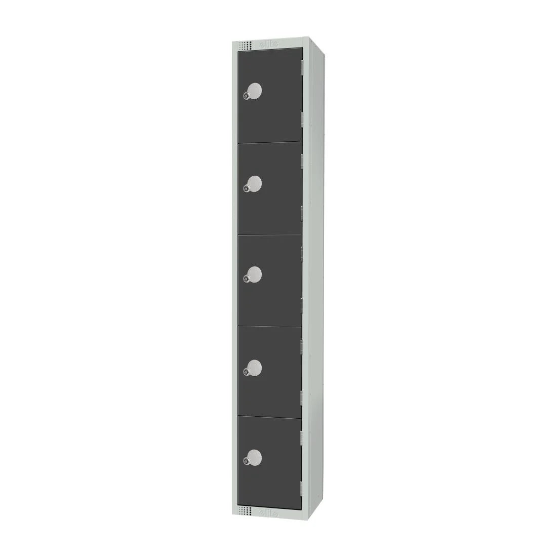 Elite Five Door Coin Return Locker Graphite Grey