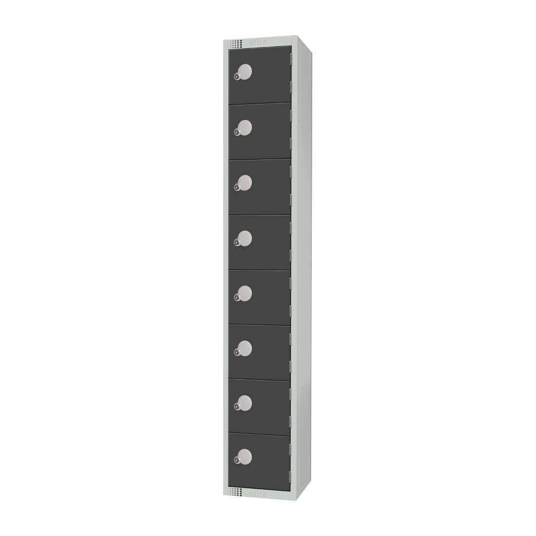 Elite Eight Door Electronic Combination Locker Graphite Grey