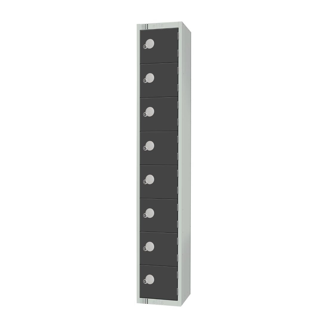 Elite Eight Door Padlock Locker Graphite Grey