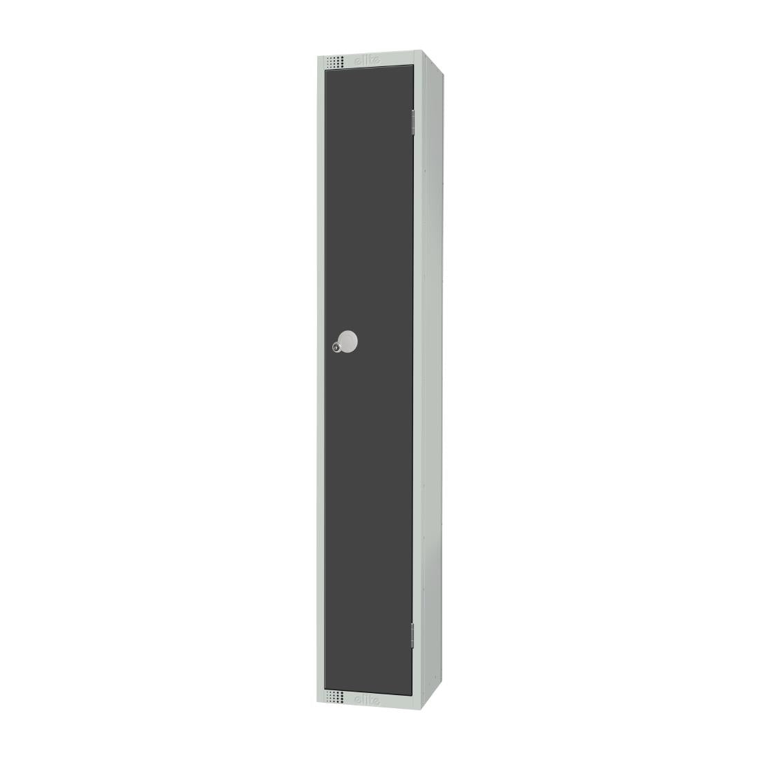 Elite Single Door Coin Return Locker Graphite Grey