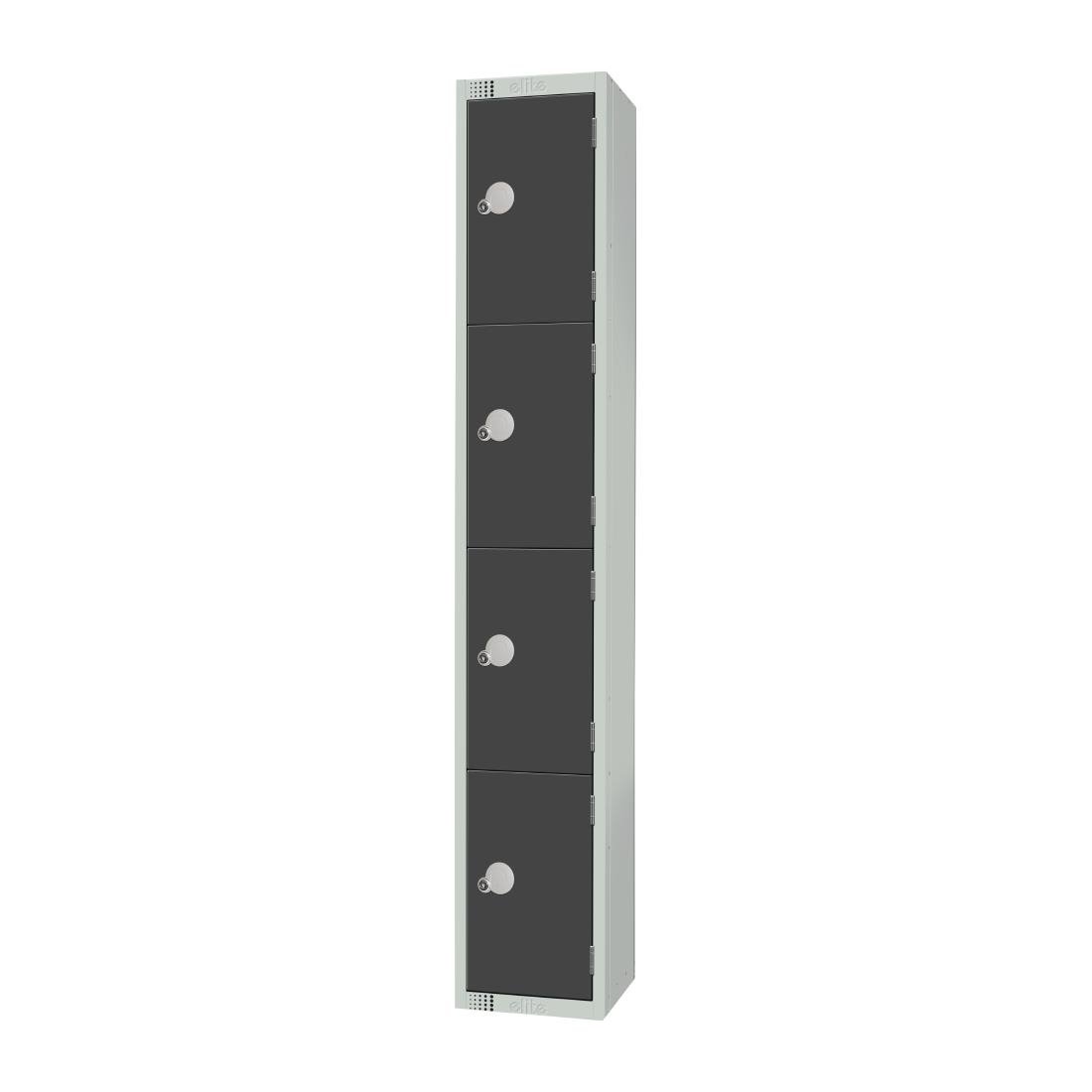 Elite Four Door Coin Return Locker Graphite Grey