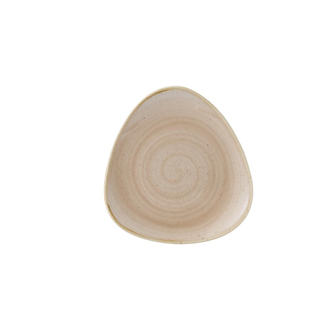 Churchill Stonecast Triangle Plates Nutmeg Cream 192mm (12 Pack)