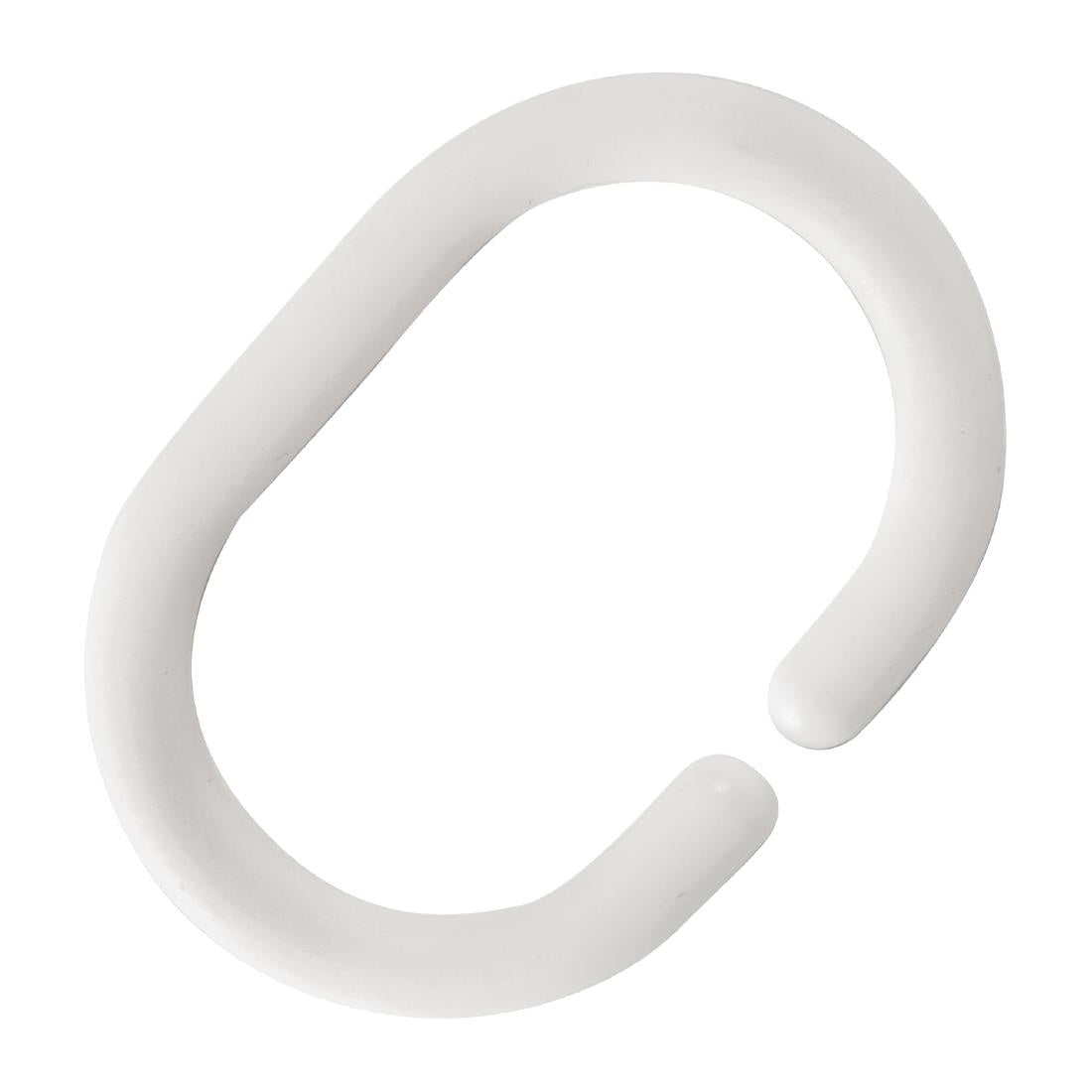 Mitre Essentials May Plastic Shower Curtain Ring (12 Pack)