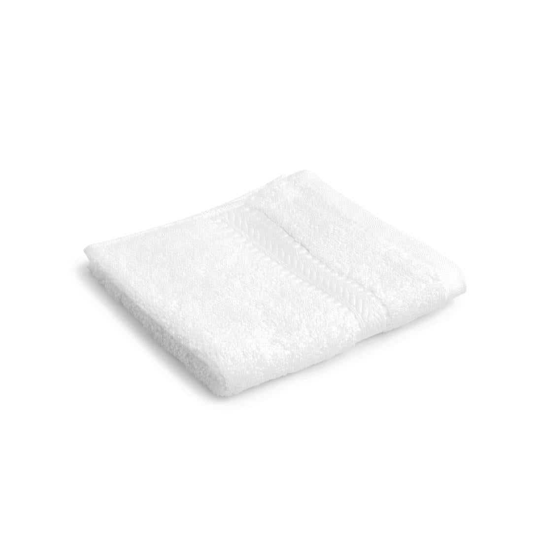 Mitre Comfort Nova Face Cloth White (10 Pack)