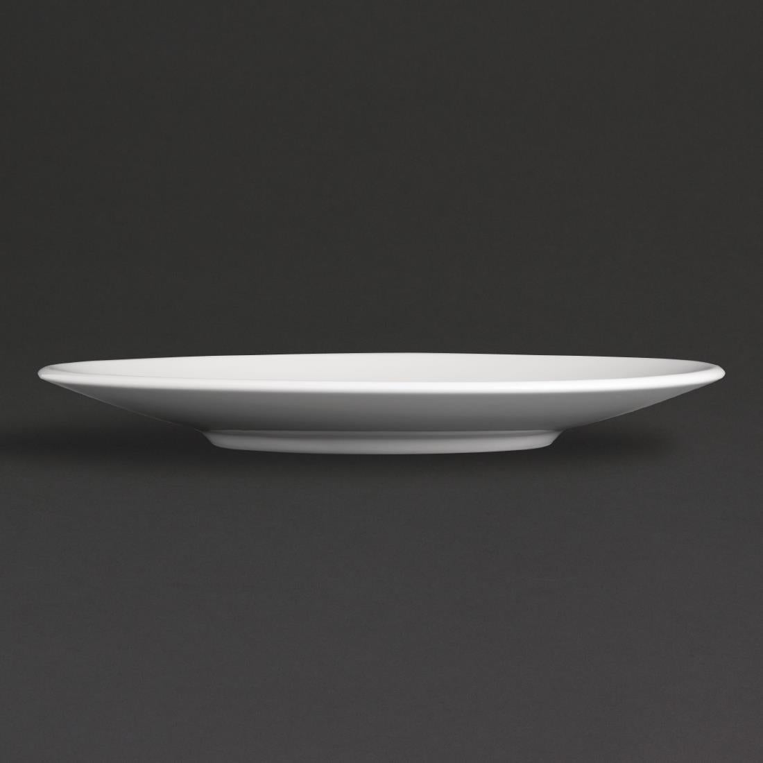 Royal Porcelain Classic White Tea Cups Saucers 145mm (12 Pack)