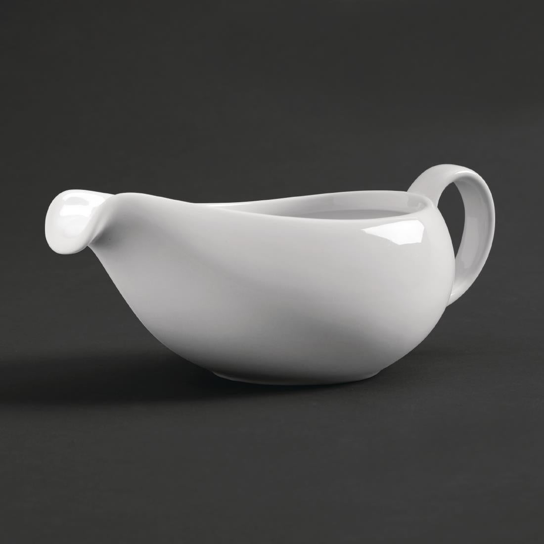 Royal Porcelain Classic White Gravy Boat 380ml (2 Pack)