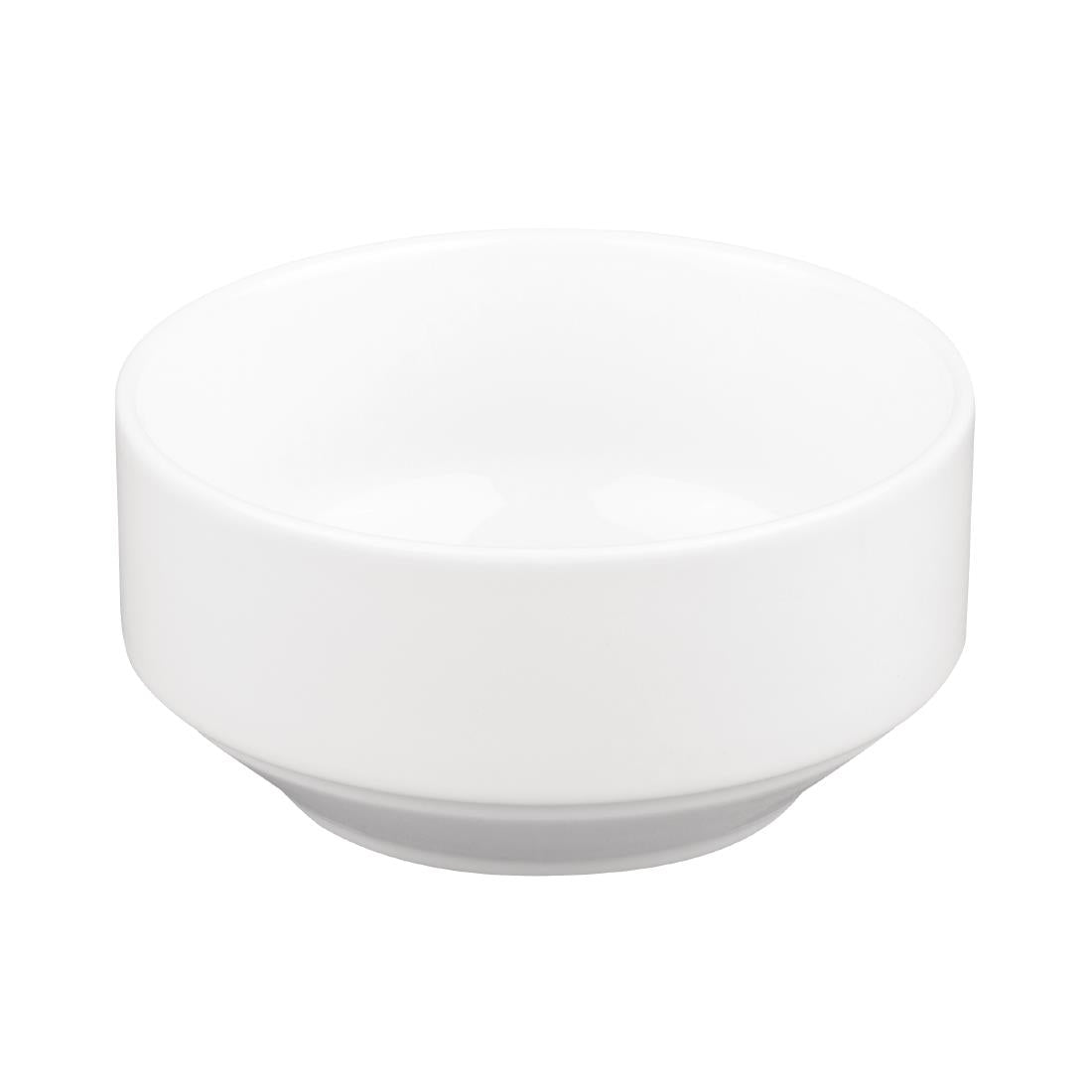 Royal Porcelain Classic White Stackable Soup Bowls 110mm (12 Pack)