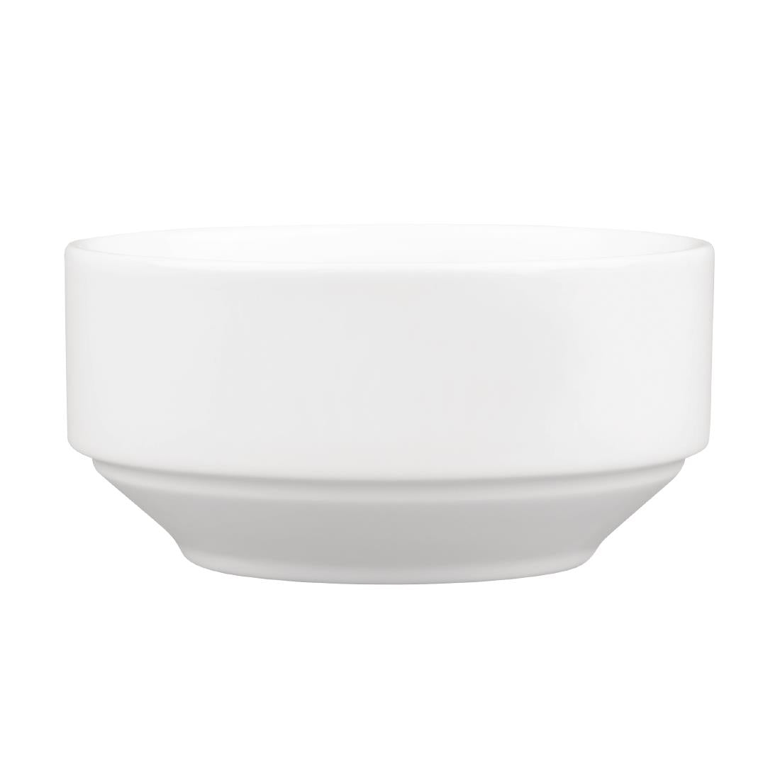 Royal Porcelain Classic White Stackable Soup Bowls 110mm (12 Pack)