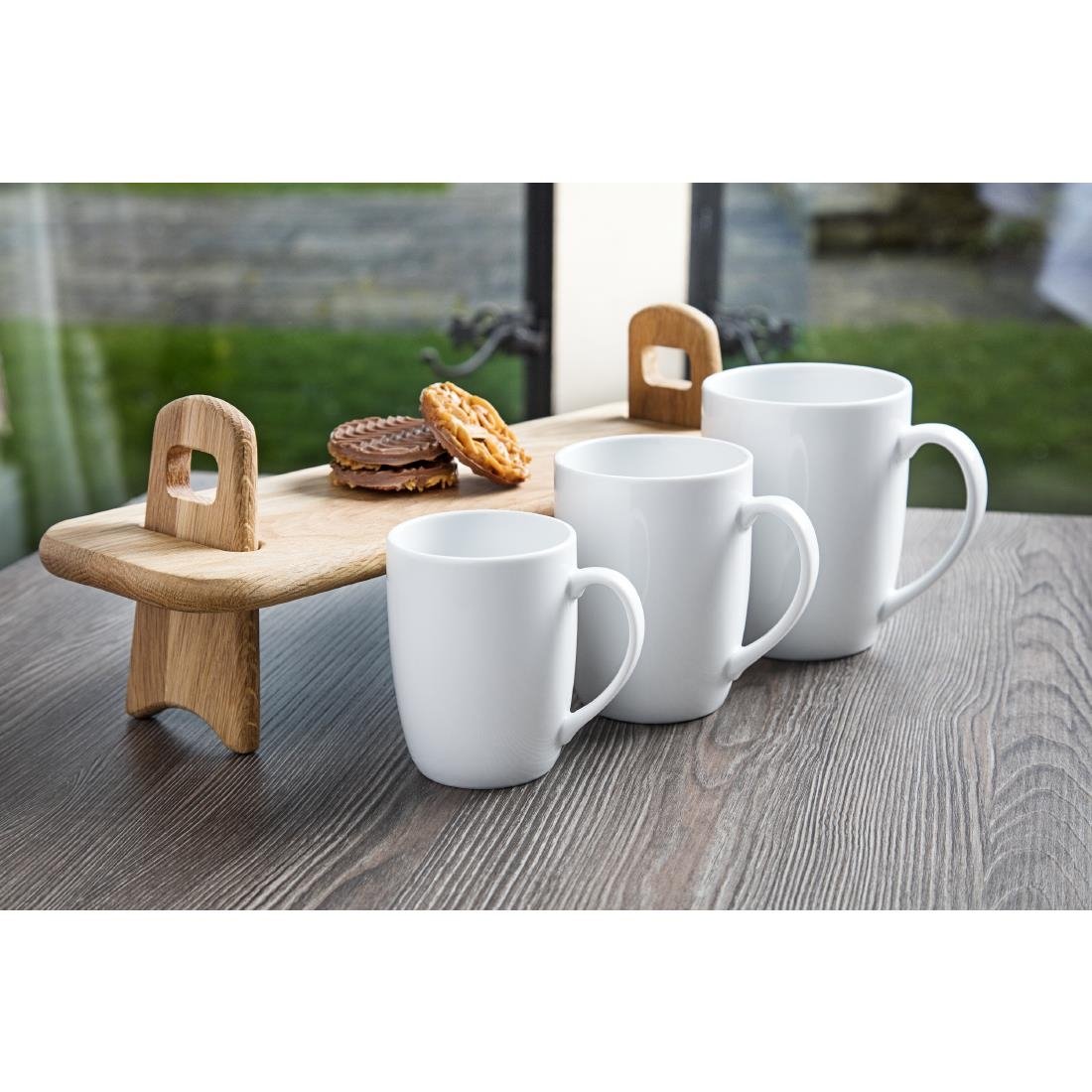 Royal Porcelain Classic White Mugs 350ml (12 Pack)