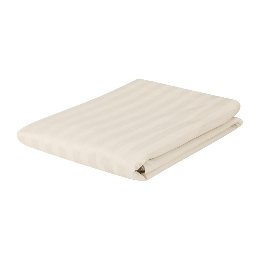 Mitre Comfort Satin Duvet Cover Oatmeal Double