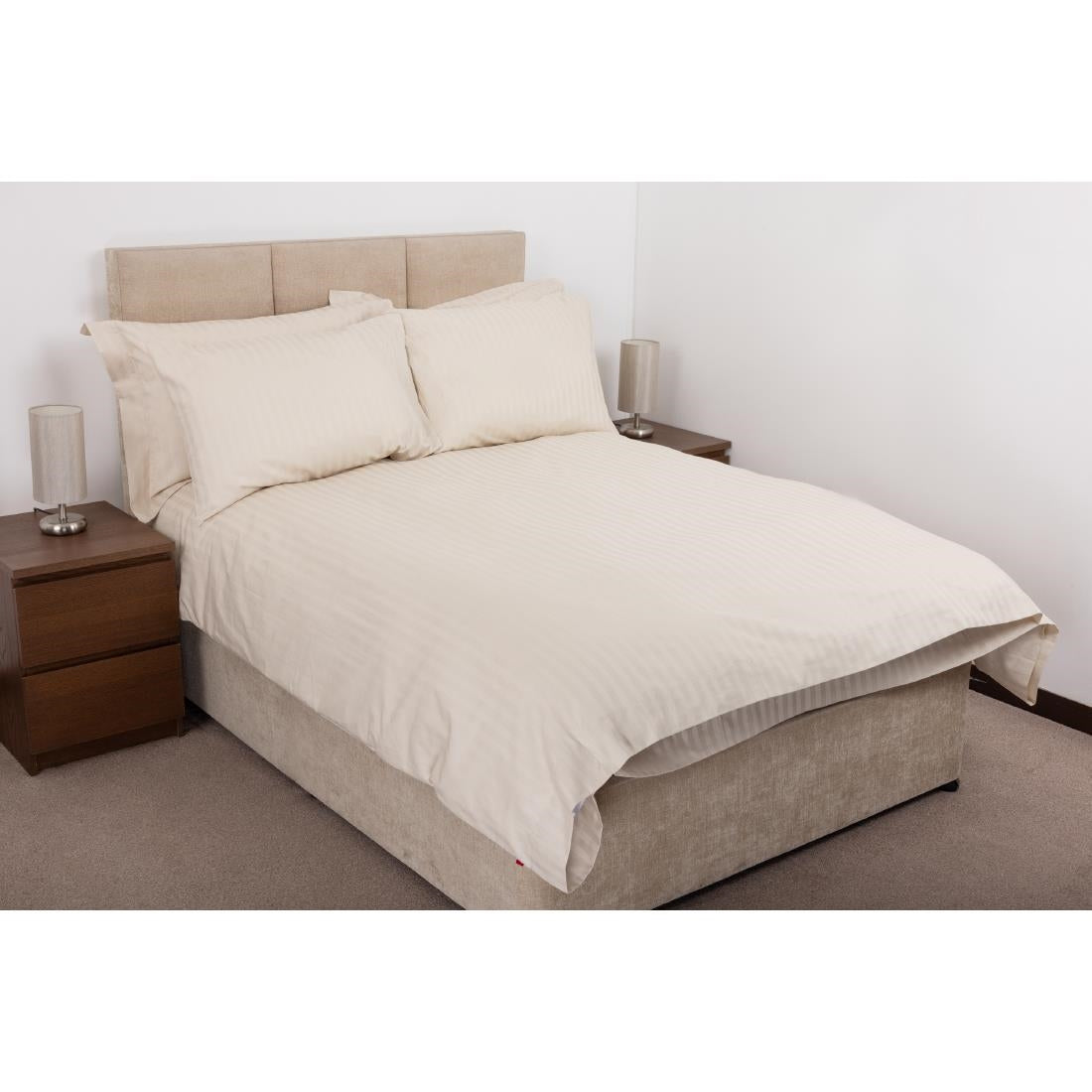 Comfort Satin Duvet Cover Oatmeal Double