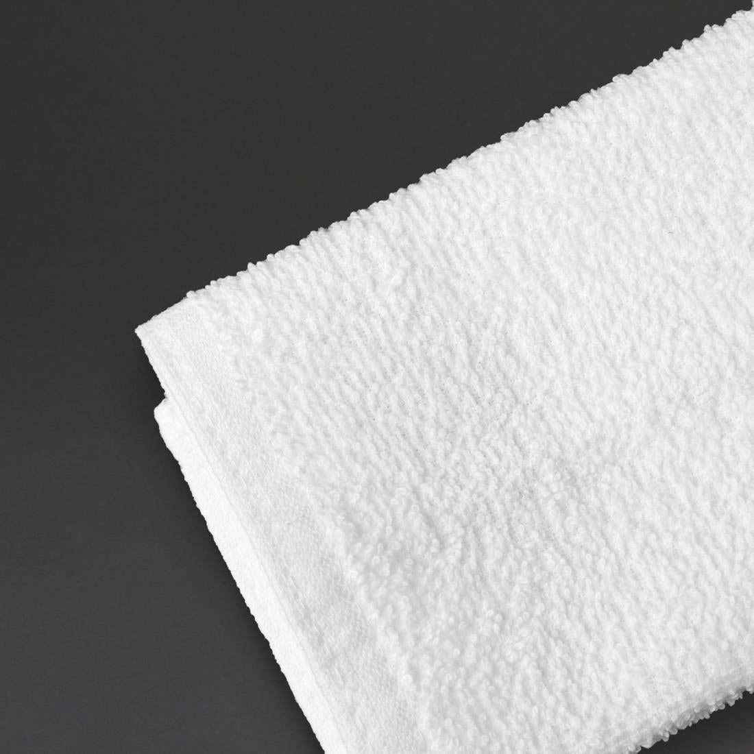 Mitre Essentials Carnival Face Cloth White (10 Pack)