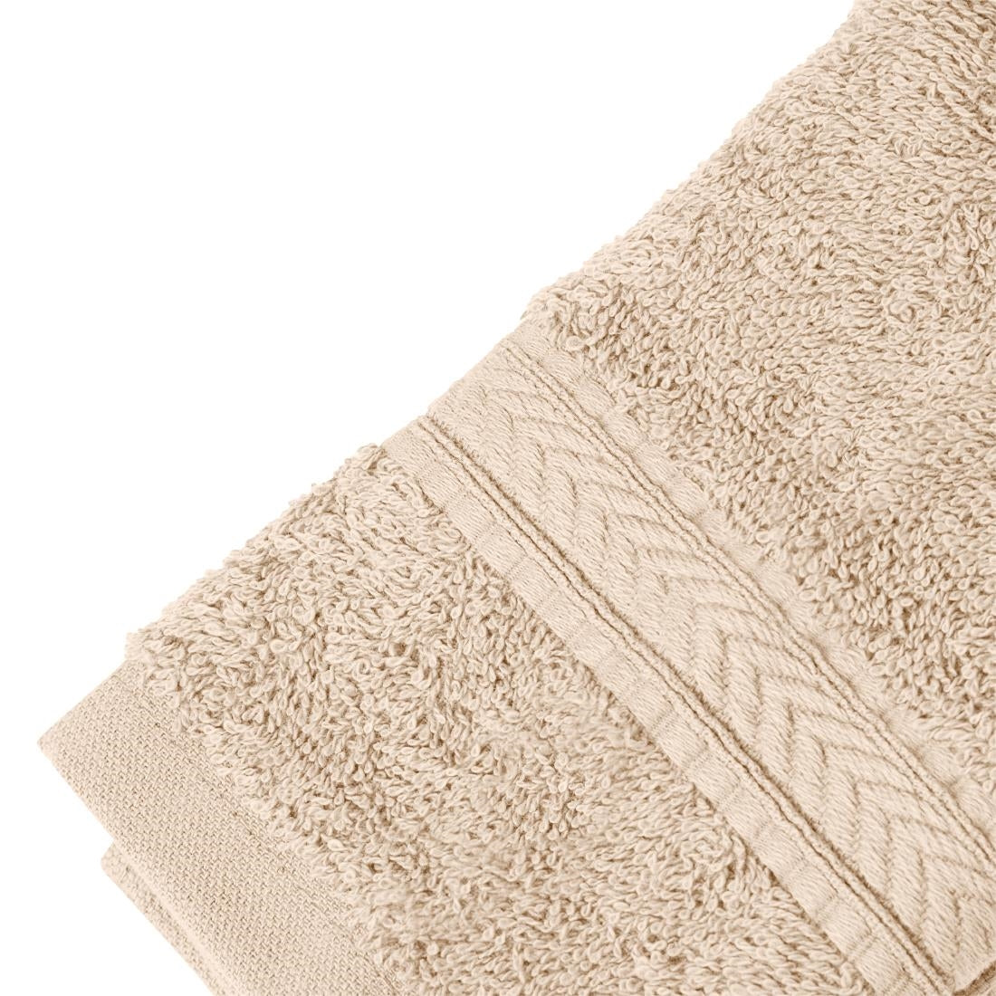 Mitre Essentials Nova Face Cloth Beige (10 Pack)