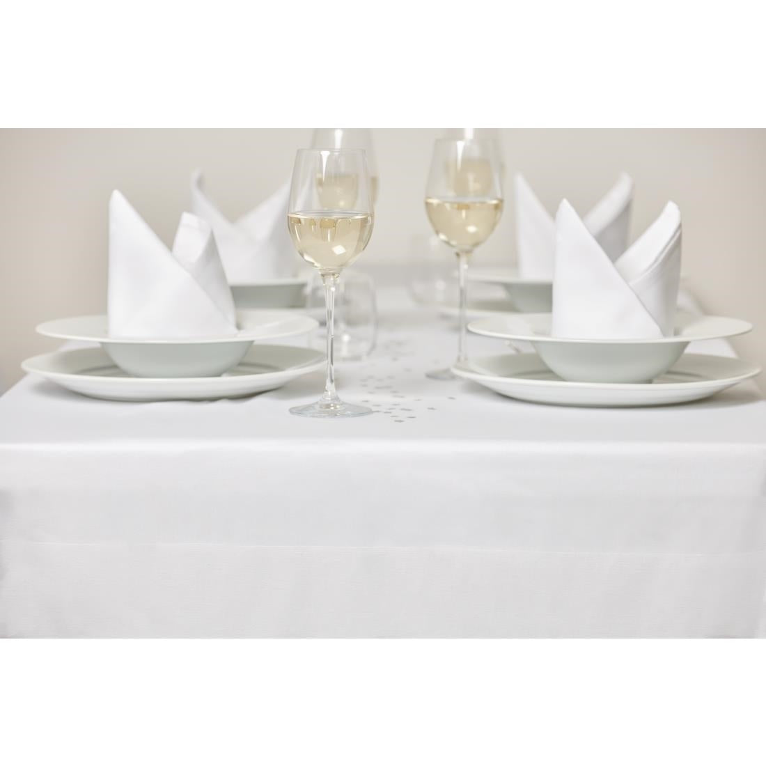 Mitre Luxury Satin Band Tablecloth 1600 x 1600mm