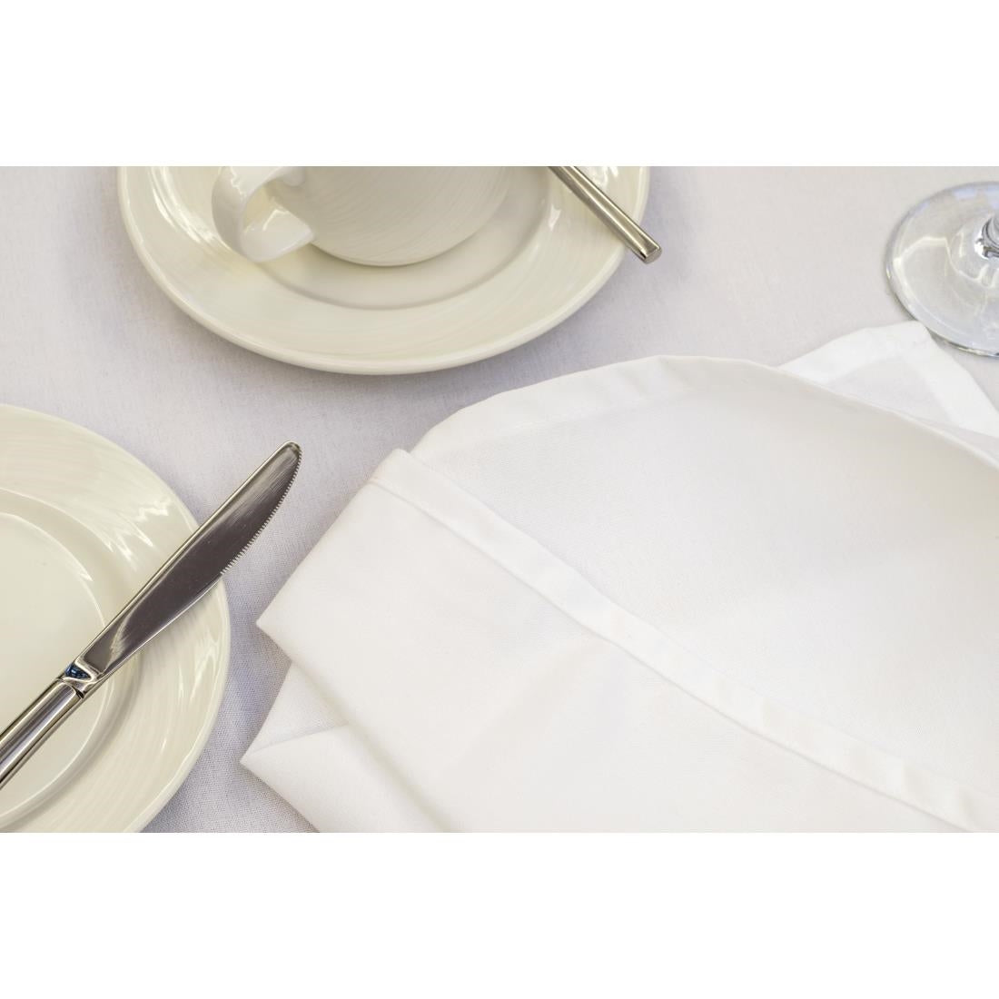 Mitre Essentials Occasions Round Tablecloth White 3300mm