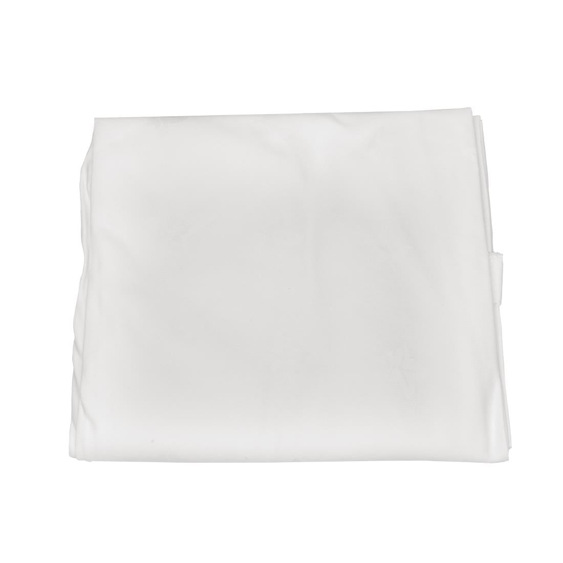 Mitre Luxury Luxor Round Tablecloth White 2300mm