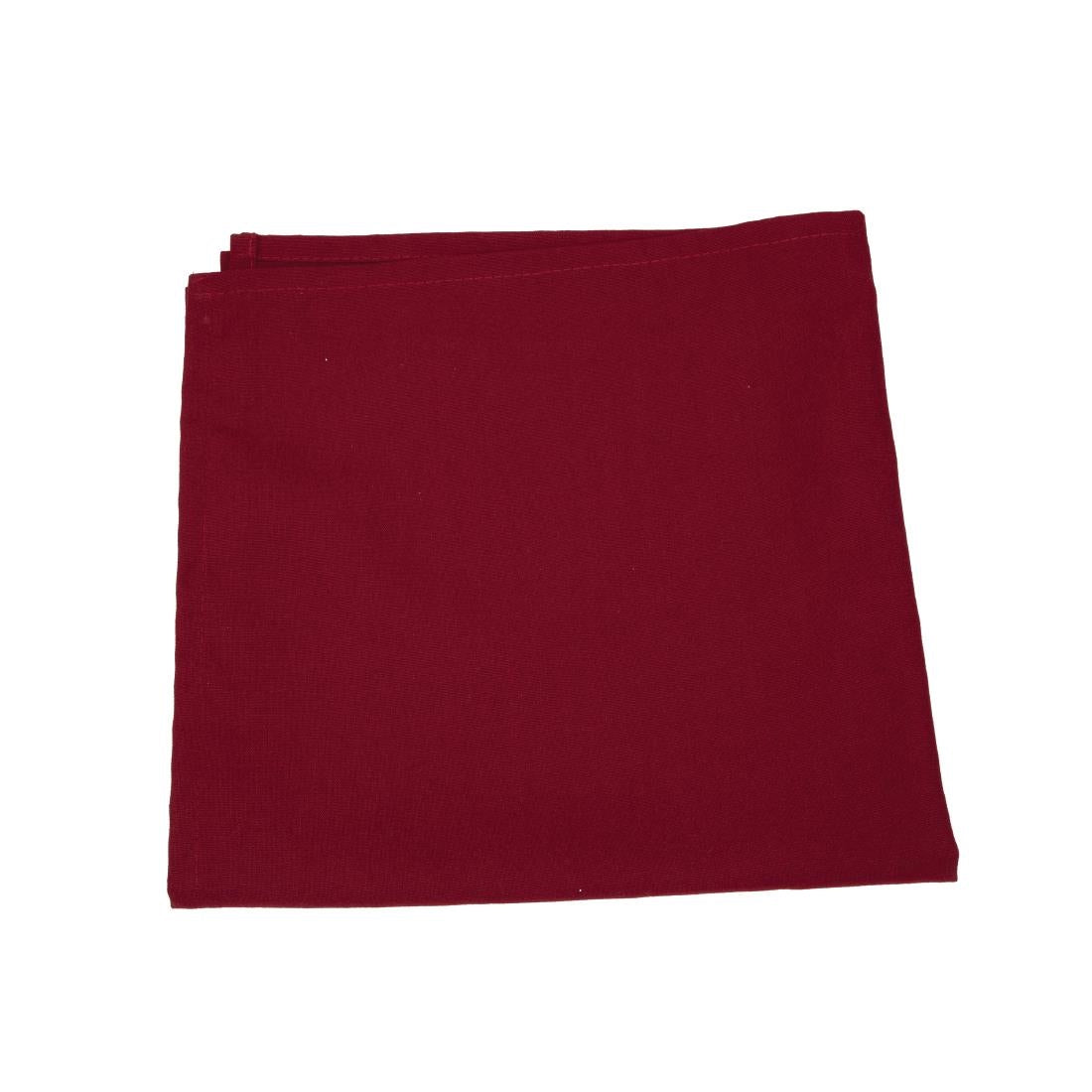 Occasions Polyester Napkins Burgundy (10 Pack)