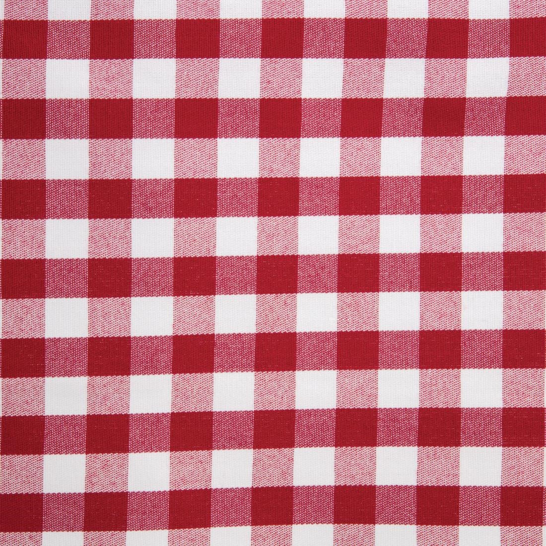 Mitre Comfort Gingham Tablecloth Red 1320 x 1320mm