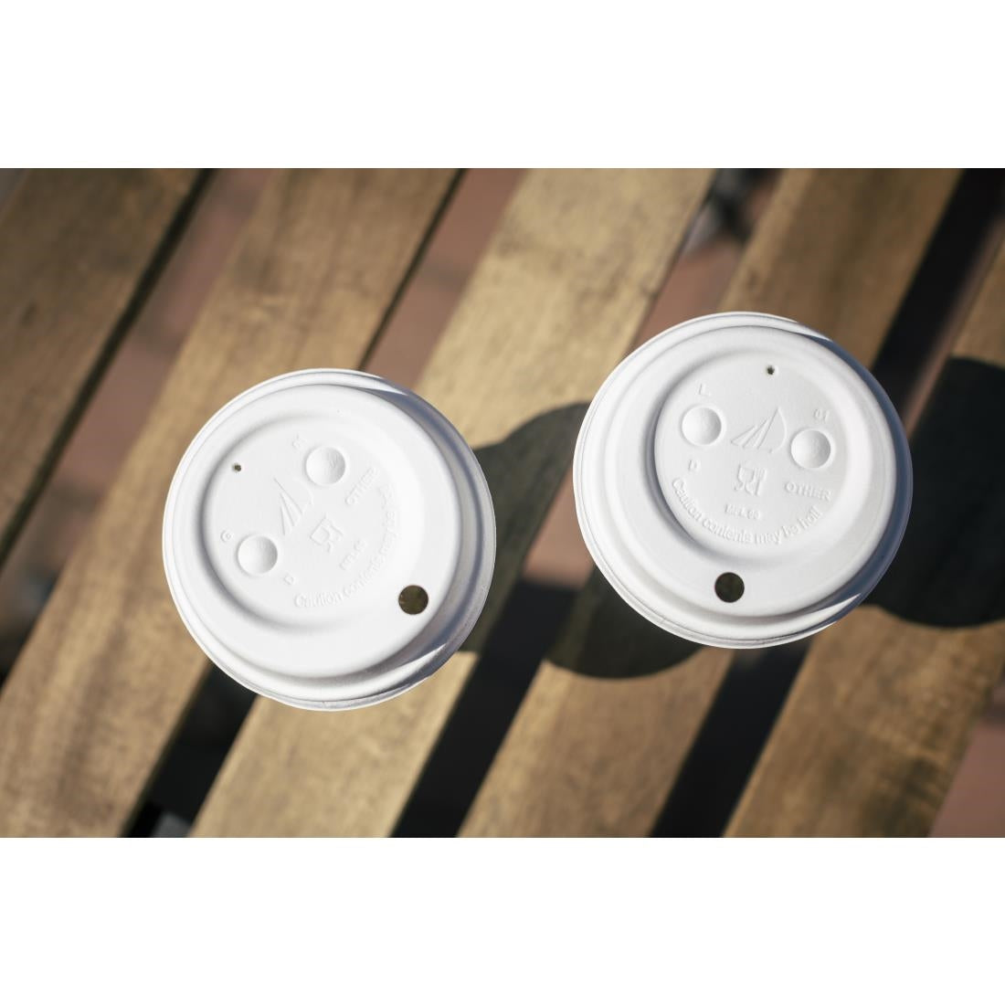 Huhtamaki Wood Fibre Hot Cup Lid 90mm (1500 Pack)