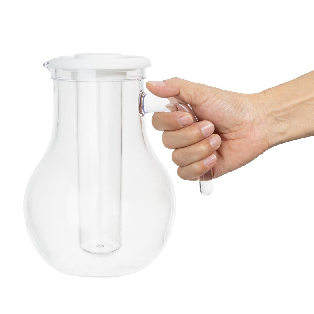 Olympia Kristallon Jug With Cooling Tube Polycarbonate Plain 1600ml