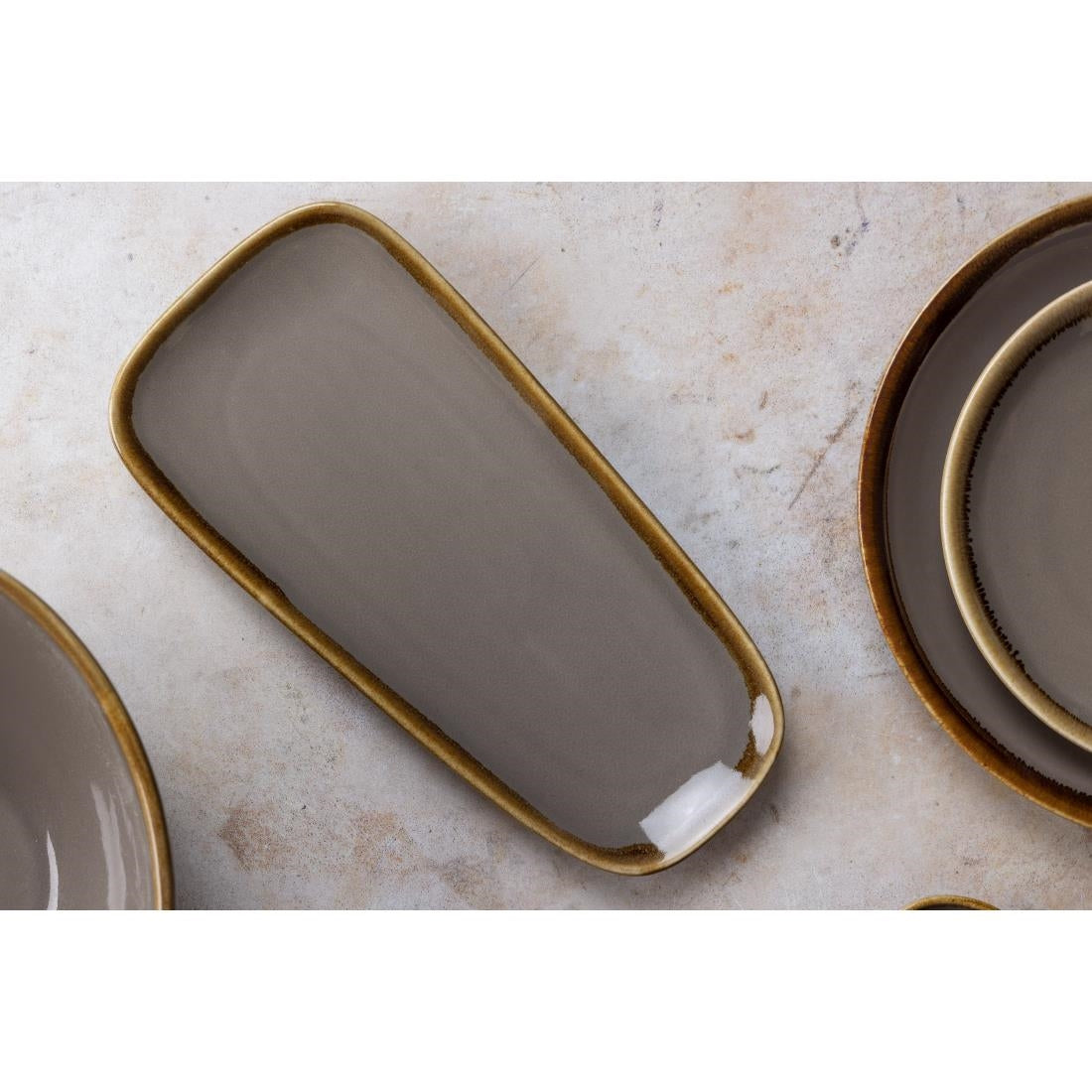 Olympia Kiln Platter Smoke 260mm (6 Pack)