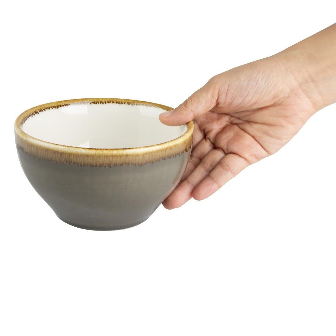 Olympia Kiln Round Bowls Smoke 140mm (6 Pack)