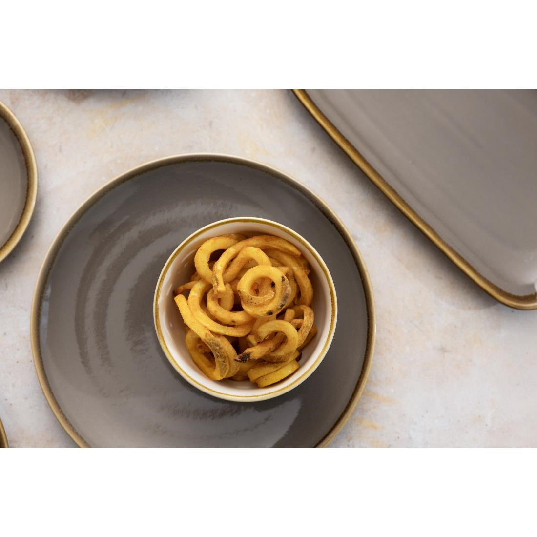 Olympia Kiln Round Bowls Smoke 140mm (6 Pack)