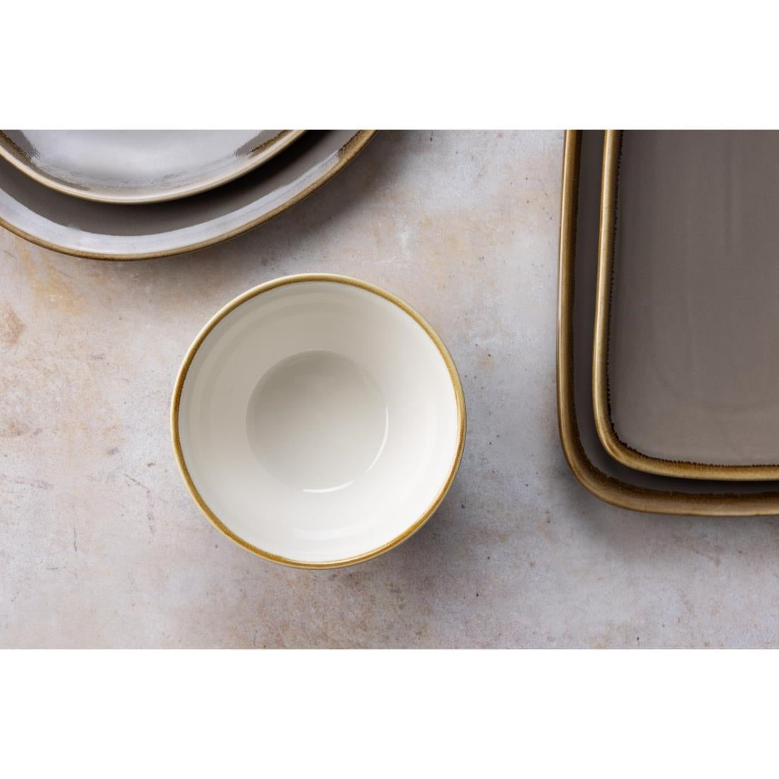 Olympia Kiln Round Bowls Smoke 140mm (6 Pack)