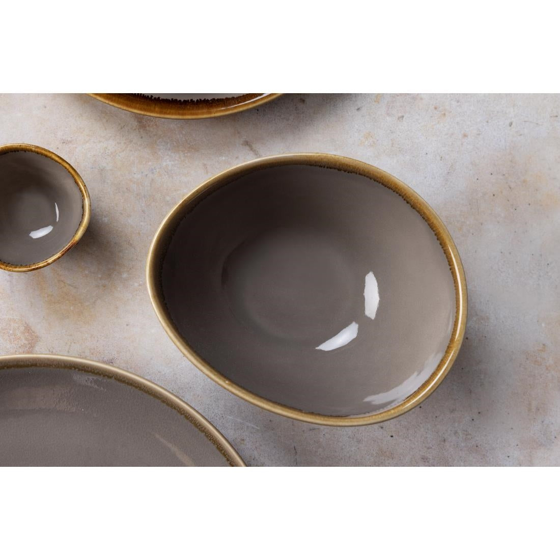 Olympia Kiln Bowls Smoke 215mm (4 Pack)