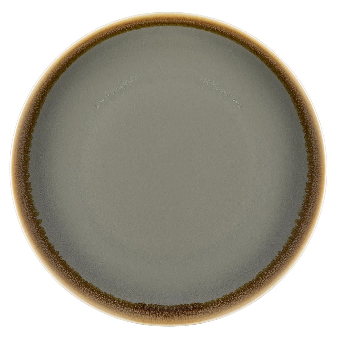Olympia Kiln Round Coupe Plates Smoke 230mm (6 Pack)