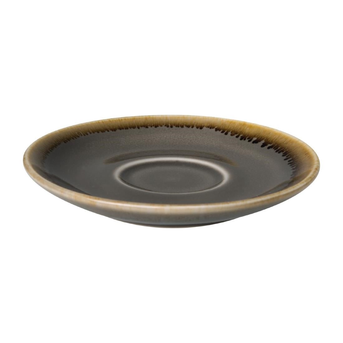 Olympia Kiln Espresso Saucers Smoke 115mm (6 Pack)