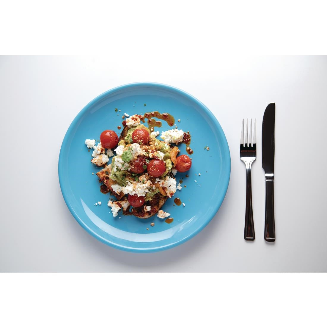 Olympia Cafe Coupe Plates Blue 205mm (12 Pack)