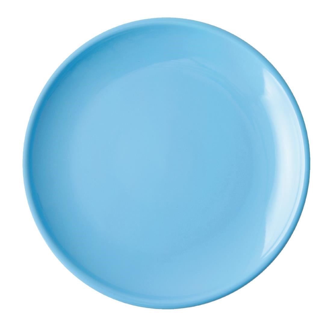 Olympia Cafe Coupe Plates Blue 205mm (12 Pack)