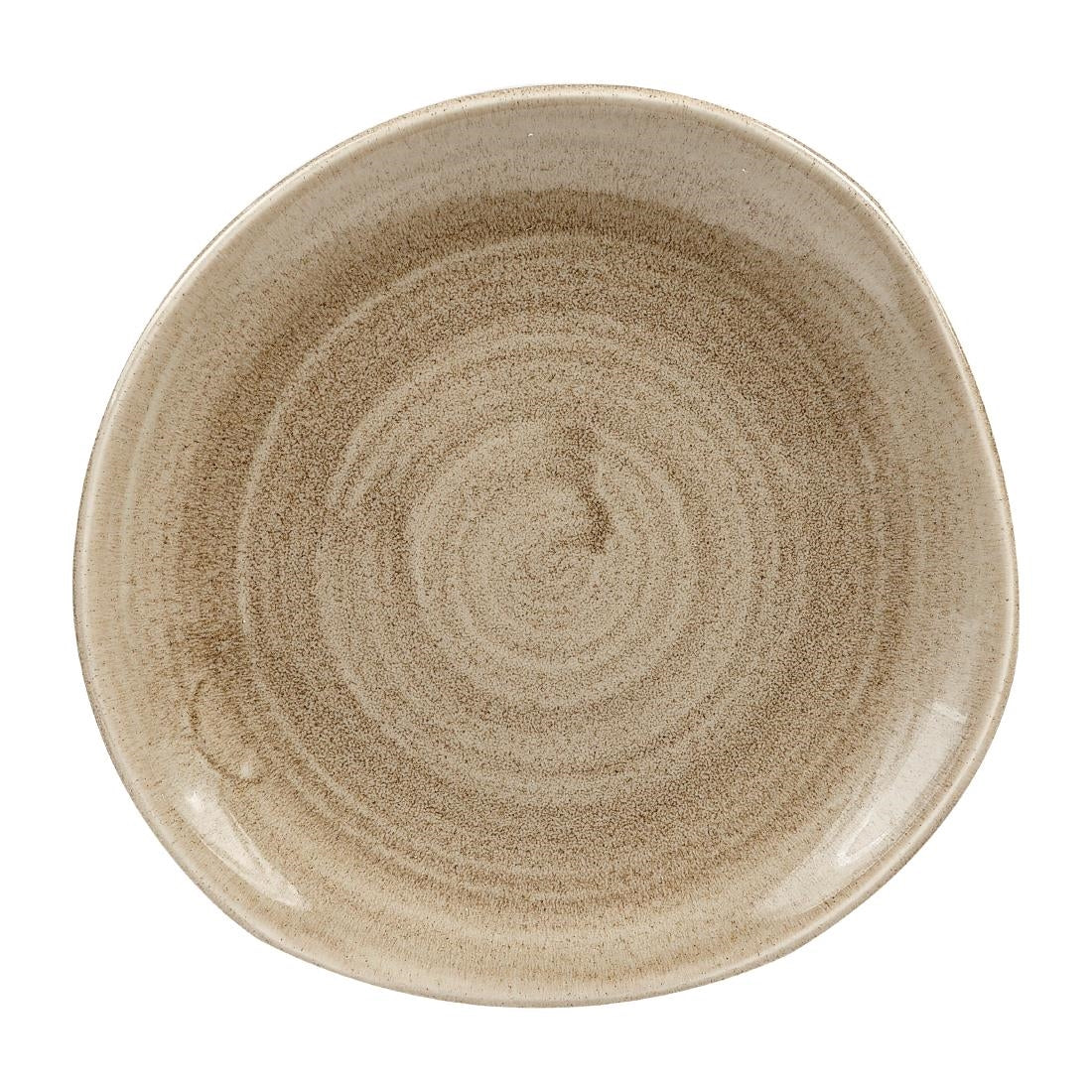 Churchill Stonecast Patina Antique Organic Round Plates Taupe 186mm (12 Pack)